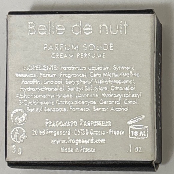 NIB - LIMITED ED - Fragonard Fragrance Solid Parfume - Belle de nuit - Rare Find - Picture 3 of 4